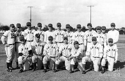 Baseball Royalty Free Images - AHS-Baseball-team-1952 Royalty-Free Image by Vintage Collectables