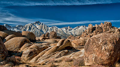 Mammals Royalty-Free and Rights-Managed Images - Alabama Hills and Mt. Whitney by Cat Connor