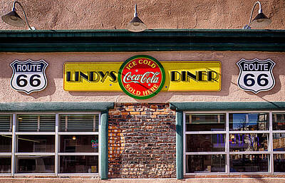 Stock Photography - Albuquerques Route 66 Lindys Diner by Priscilla Burgers