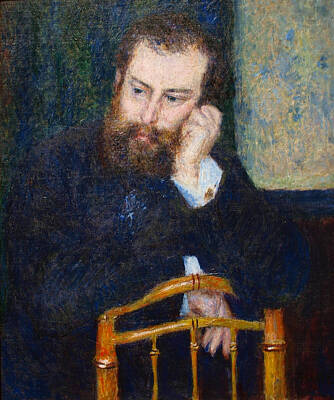 Impressionism Paintings - Alfred Sisley by Celestial Images