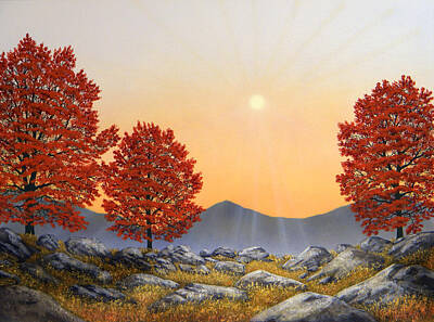 Mountain Paintings - Alpine Meadow II by Frank Wilson