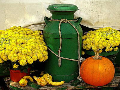 Abstract Royalty Free Images - An October Still Life Royalty-Free Image by Rodney Lee Williams