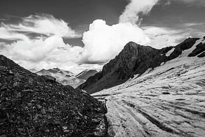 Travel Pics Royalty-Free and Rights-Managed Images - An Unnamed Glacier Flows by Zachary Sheldon