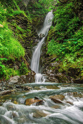 Travel Pics Royalty Free Images - An Unnamed Waterfall Flows Royalty-Free Image by Zachary Sheldon