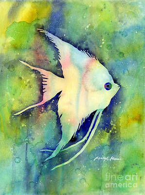 Royalty-Free and Rights-Managed Images - Angelfish I by Hailey E Herrera