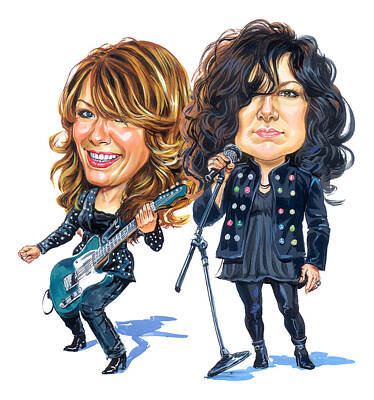 Music Royalty-Free and Rights-Managed Images - Ann and Nancy Wilson of Heart by Art  