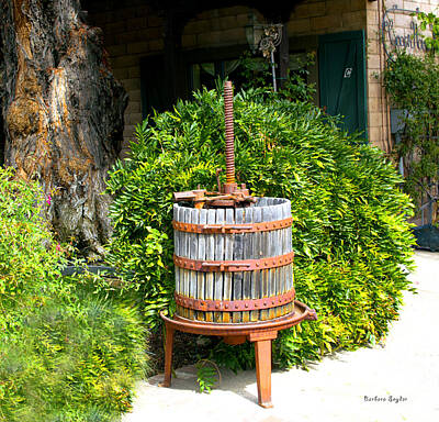 Wine Digital Art - Antique Wine Press 1 by Floyd Snyder