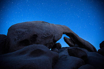 Colorful Button - Arch Rock Starry Night 2 by Stephen Stookey
