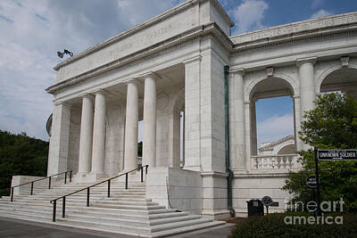 Elena Elisseeva Winter Trees Rights Managed Images - Arlington Memorial Amphitheater Royalty-Free Image by Carol Ailles