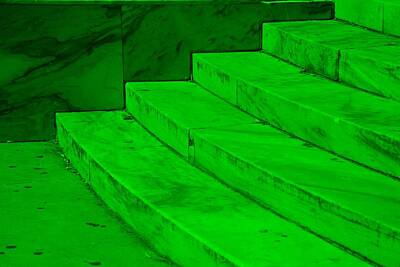 Edward Hopper - Art Deco Steps Green by Rob Hans
