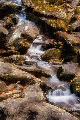 Maps Maps And More Maps - Asheville Waterfall #11 by Bill Piacesi