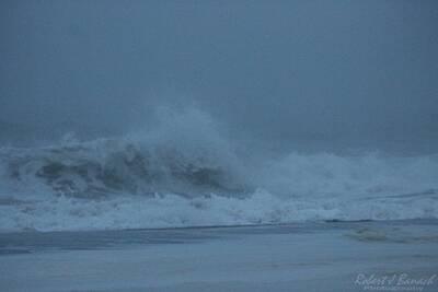 Modern Man Surf - Atlantic Ocean Waves Pounding The Shore by Robert Banach
