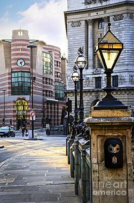 Cities Royalty-Free and Rights-Managed Images - Bank station in London by Elena Elisseeva