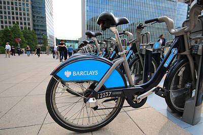 Transportation Photos - Barclays Cycle Hire by Ash Sharesomephotos