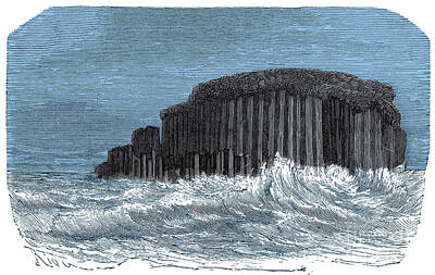 Beach Photo Rights Managed Images - Basaltic Grotto Of Staffa Royalty-Free Image by Science Source