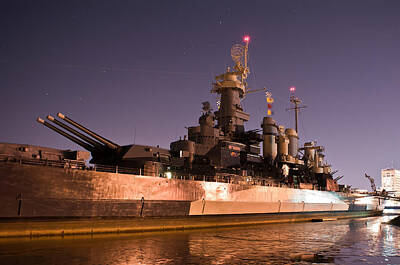 Anne Geddes Collection Rights Managed Images - Battleship North Carolina at its home in Wilmington Royalty-Free Image by Alex Grichenko