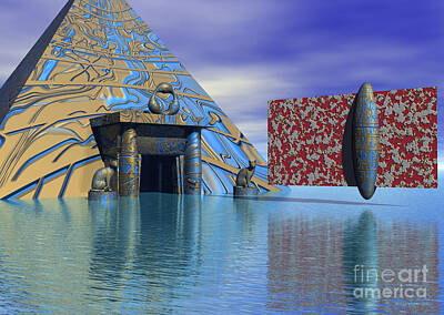 Surrealism Digital Art Rights Managed Images - Before and after us - Surrealism Royalty-Free Image by Sipo Liimatainen