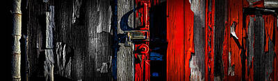 Abstract Photos - Big Old Red Barn  by Bob Orsillo