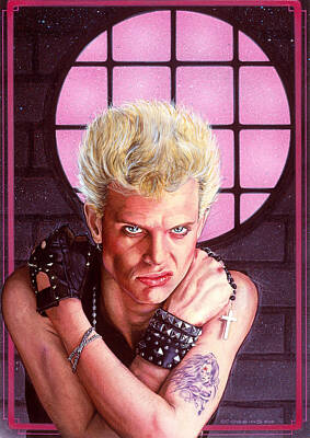 Portraits Paintings - Billy Idol by Timothy Scoggins