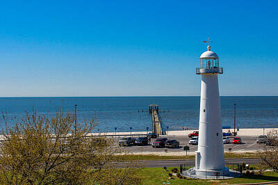 Animal Portraits - Biloxi Lighthouse and The Gulf of Mexico by Brian Wright