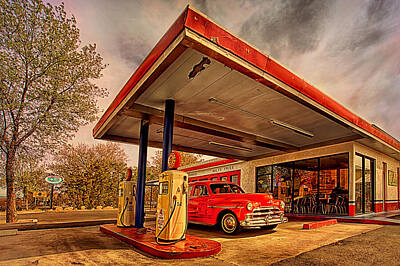 Catherine Abel - Bings Burger Station in Historic Old Town Cottonwood Arizona by Priscilla Burgers