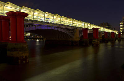 Abstract Skyline Photo Rights Managed Images - Blackfriars Railway Bridge Royalty-Free Image by David French