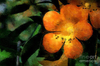 Femme Fatale - Blooms in Orange #1 by Bill Piacesi