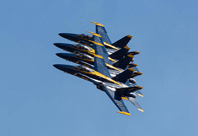 From The Kitchen - Blue Angels Line Abreast  by John Daly