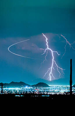 James Bo Insogna Photo Rights Managed Images - Bo Trek The Lightning Man Royalty-Free Image by James BO Insogna