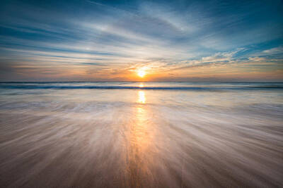 Beach Photos - Boca Raton FL Beach - Sun Dog Sunrise by Dave Allen