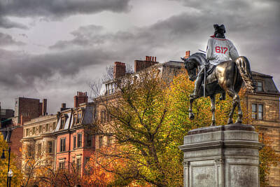 Politicians Photo Royalty Free Images - Boston Back Bay Rooftops in Autumn Royalty-Free Image by Joann Vitali