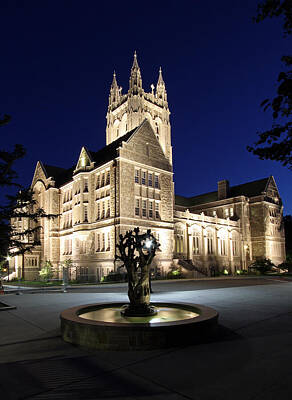 Cities Rights Managed Images - Boston College Gasson Hall Royalty-Free Image by Juergen Roth