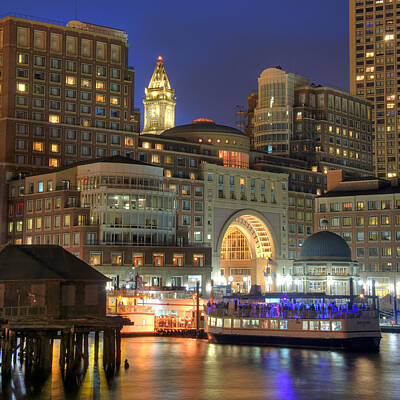Cities Photos - Boston Harbor Party by Joann Vitali