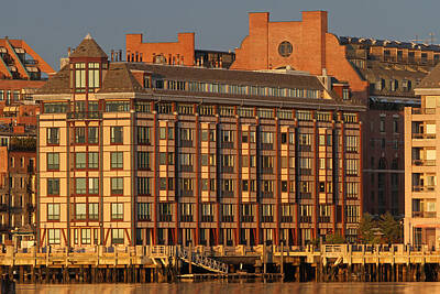 Travel Pics Royalty-Free and Rights-Managed Images - Boston Wharf Luxury Apartments by Juergen Roth