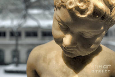 Cities Royalty Free Images - Boy Statue Royalty-Free Image by Kent Taylor