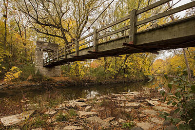 Cj Schmit Rights Managed Images - Bridge Between Seasons Royalty-Free Image by CJ Schmit