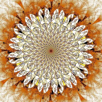 Abstract Flowers Digital Art - Bright Flower by Anastasiya Malakhova