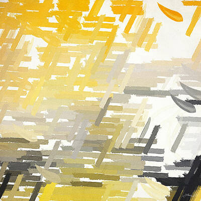 Abstract Paintings - Bright Slashes by Lourry Legarde
