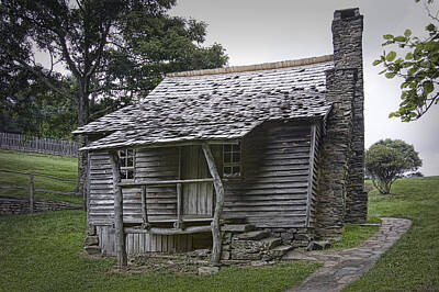 Winter Animals Royalty Free Images - Brinegar Cabin in the Blue Ridge Parkway Royalty-Free Image by Randall Nyhof