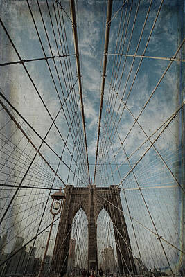 Mountain Landscape Rights Managed Images - Brooklyn Bridge Royalty-Free Image by Jean-Pierre Ducondi
