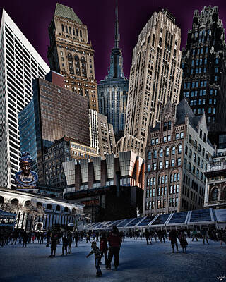 Valentines Day - Bryant Park Collage by Chris Lord