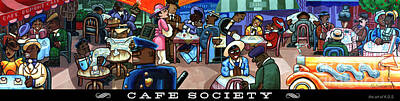 Transportation Paintings - Cafe Society by Keith Shepherd