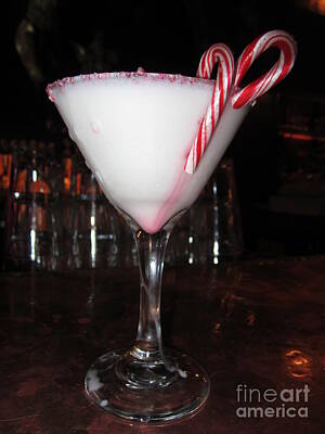 Martini Royalty-Free and Rights-Managed Images - Candy Cane Cocktail by Kym Backland