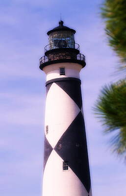 School Tote Bags Royalty Free Images - Cape Lookout Light 2014 5 Royalty-Free Image by Cathy Lindsey
