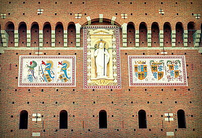 Solar System Art Royalty Free Images - Castello Sforzesco Royalty-Free Image by Valentino Visentini