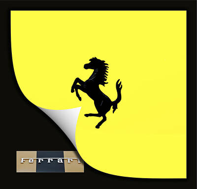 Patriotic Signs - Cavallino Rampante Ferrari by Maj Seda