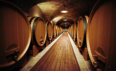 Wine Painting Rights Managed Images - Cellar Royalty-Free Image by Bruno Haver