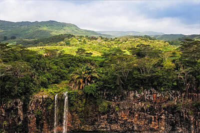 Farm House Style Rights Managed Images - Chamarel Waterfall. Mauritius Royalty-Free Image by Jenny Rainbow