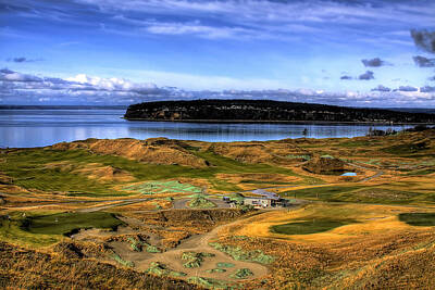 License Plate Letters - Chambers Bay Golf Course by David Patterson