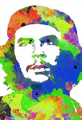 Day Of The Dead Inspired Paintings - Che Guevara by Celestial Images